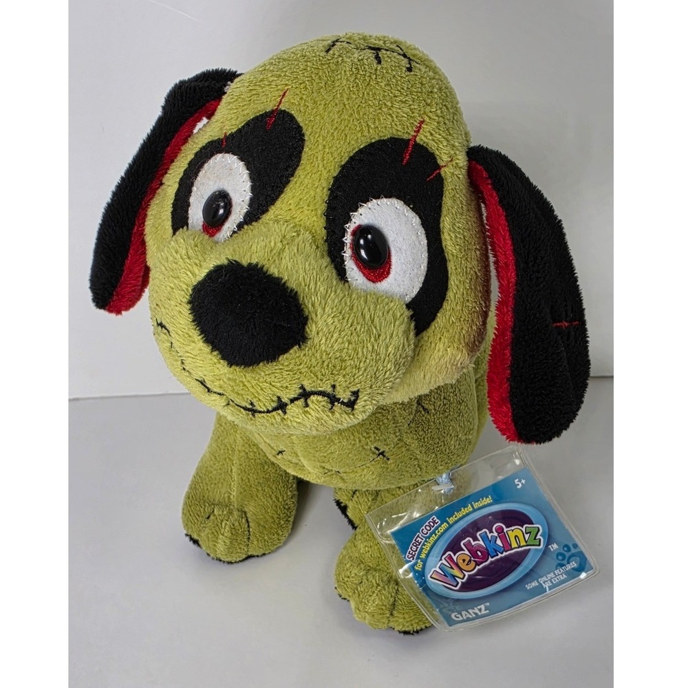 Webkinz Ganz Zombie Pup NWT Plush Toy #HM773 Halloween Sealed with Code 2014